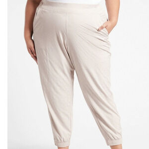 Athleta Brooklyn Textured Jogger Leopard Abalone Women's Size 26 New With Tag